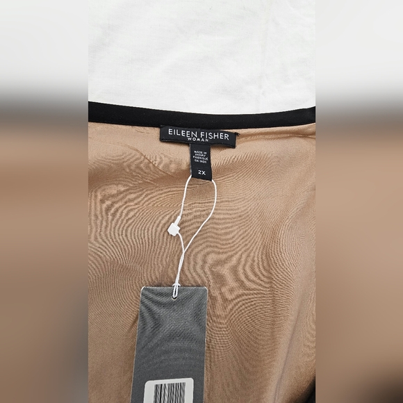 Eileen Fisher Black and Gold Tank Top - Picture 3 of 10